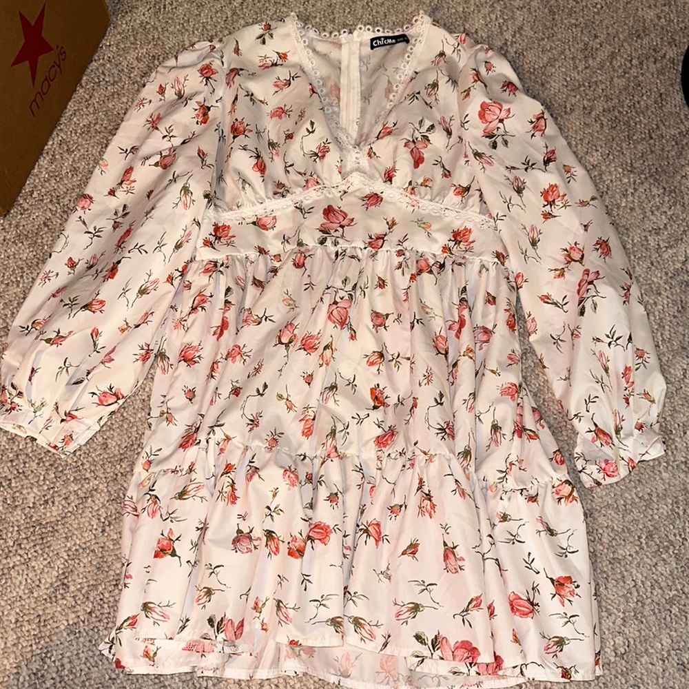 ChicMe floral long sleeve dress